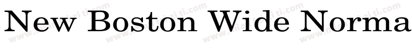New Boston Wide Normal字体转换